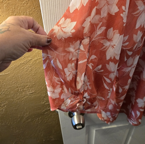 Floral Women's Top - Pink - Picture 6 of 14